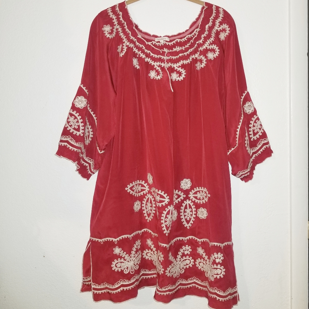 Sundance | Serenata Embroidered Dress | Off The Shoulder